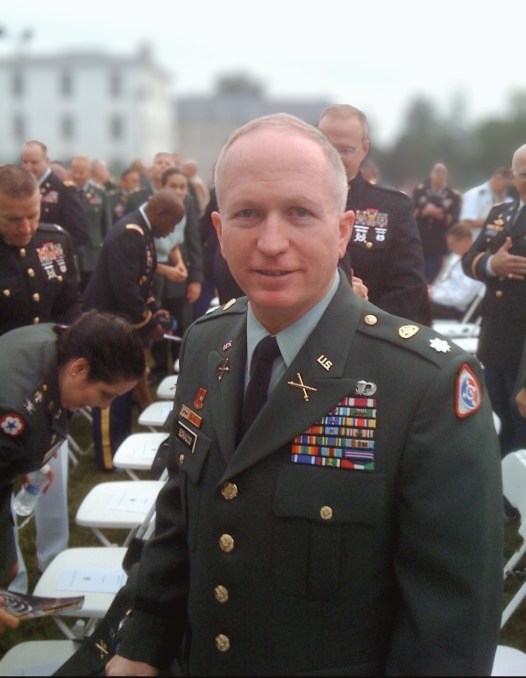 Scott Soracco at the Army War College graduation in 2010